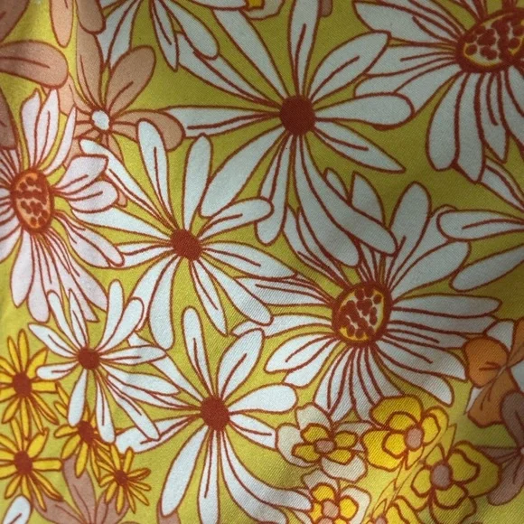 Heart Hips Yellow and Orange Floral Slip Dress - Picture 3 of 5